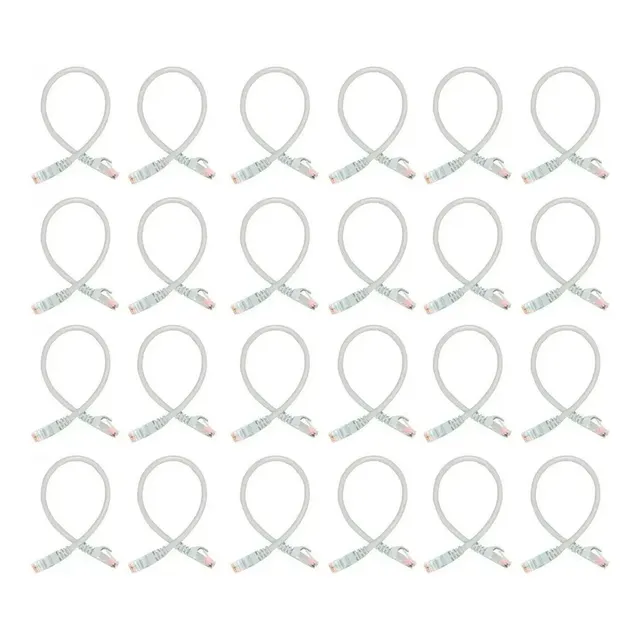 Patchcord Utp Cat6 30cm Gris P6003g 100%cobre Enson 24pzs