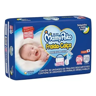 Fralda Calça Recem Nascido Mamy Poko Recém-nascido (rn) Sem Gênero