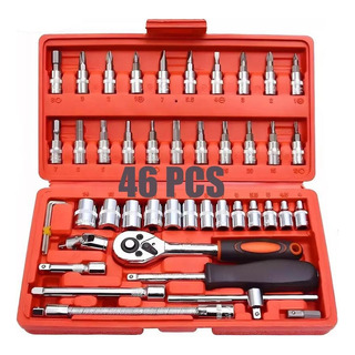 Juego Herramientas Mecánicas Autocle Dados 46pcs Trinquete Juego Herramientas Mecánicas Autocle Dados 46pcs Trinquete