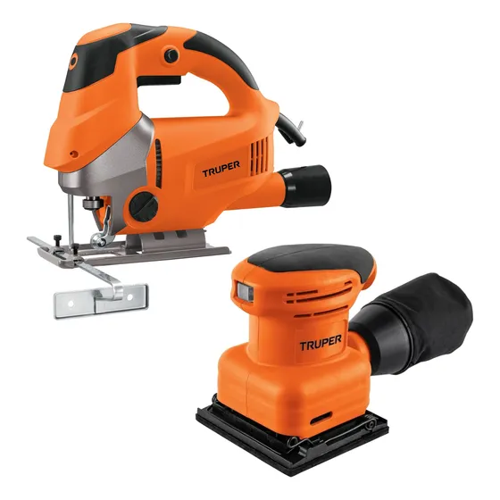 Combo Lijadora Orbital 200w Y Sierra Caladora 750w -truper