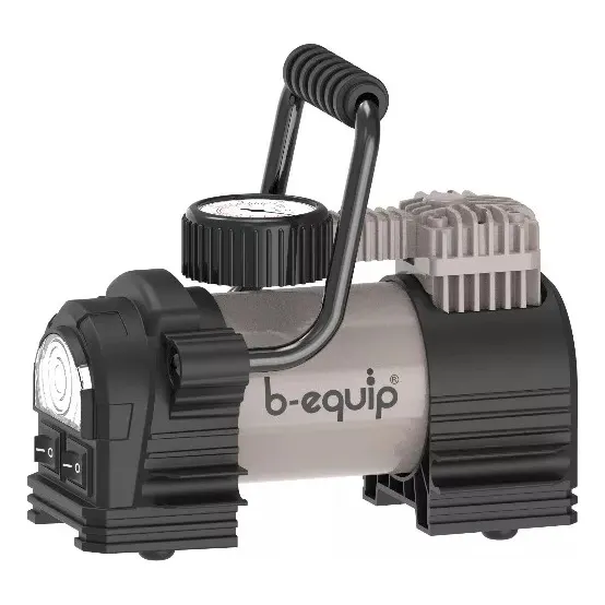 Compresor Aire Llanta 100 PSI Carro Moto 12v Linterna 1 Piston Inflador Neumaticos Bicicleta
