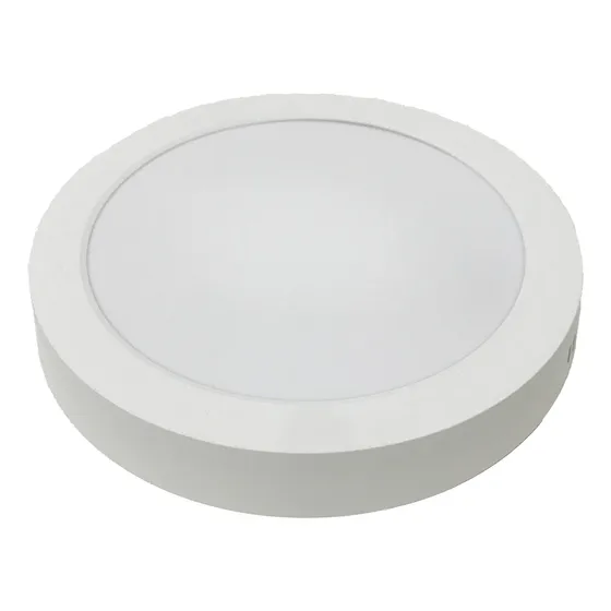 Panel Plafon Exterior Led Redondo 18w Diseño Moderno King Estructura Blanco Frio