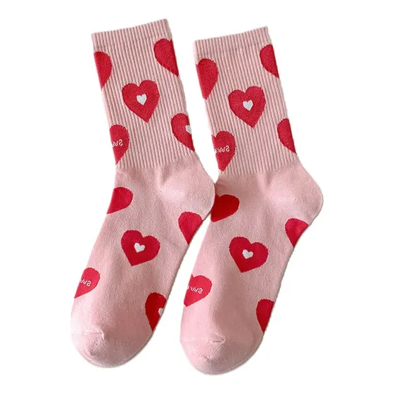 Medias Corazon Barbie Girl Muñeca Plastic Rosadas Tik Tok