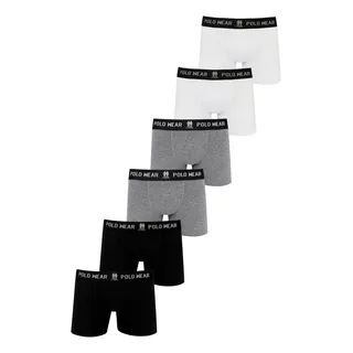 Kit 6 Cuecas Boxer AlgodĂŁo Polo Wear Sortido Kit 6 Cuecas Boxer AlgodĂŁo Polo Wear Sortido