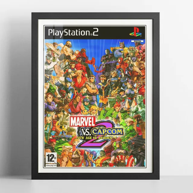 Cuadro Gamer - Marvel Vs Capcom 2 - Cover Retro