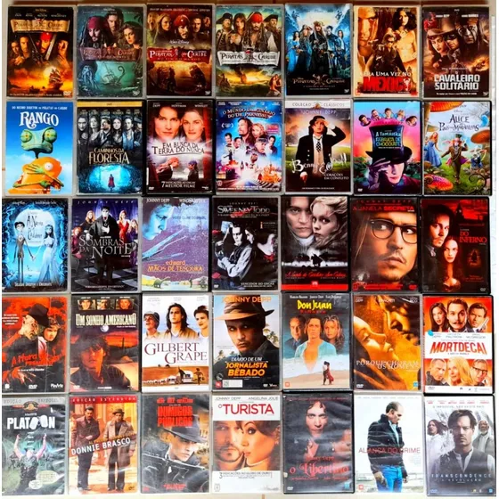 Johnny Depp Filmes - Dvd - Colecao