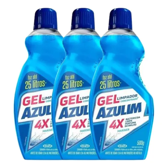 Kit 3 Limpadores Bactericida Para Limpeza Diaria Mariner