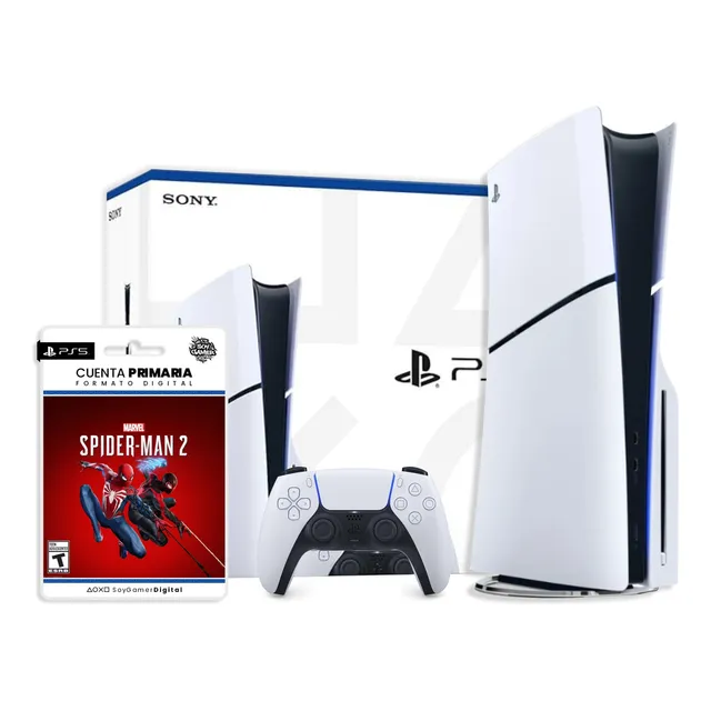 Sony Playstation 5 Slim Digital 1tb Spiderman 2 + Control Dualsense