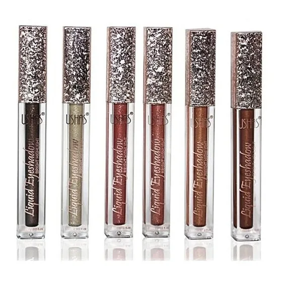 Labial Y Sombras Con Brillo - Pack X 2