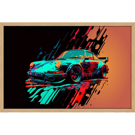 Quadro Decorativo Carros Placa 90x60 Moderno Moldura Virtual Cor Img02 Armação Madeira Quadro Decorativo Carros Placa 90x60 Moderno Moldura Virtual Cor Img02 Armação Madeira