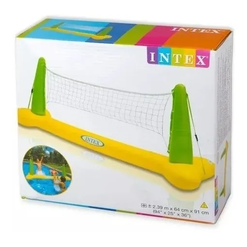 Juego De Voleybol Intex 239x91x64cm Voley D Piscina Nuevo