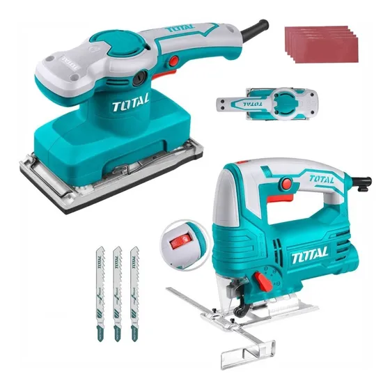 Combo Total Lijadora Orbital 320w + Sierra Caladora 570w Pro