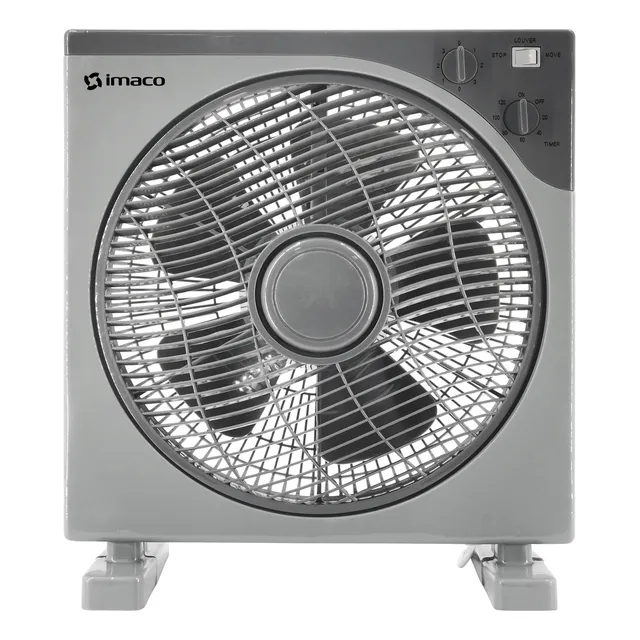 Ventilador De Piso Imaco Iva13 Color de la estructura Gris Color de las aspas Negro