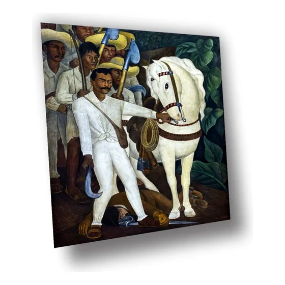 Lienzo Canvas Mural Diego Rivera Emiliano Zapata 100x78