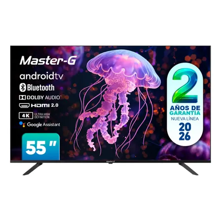 Smart Tv Led 55 Android 4k Bluetooth Mgae55f Master-g