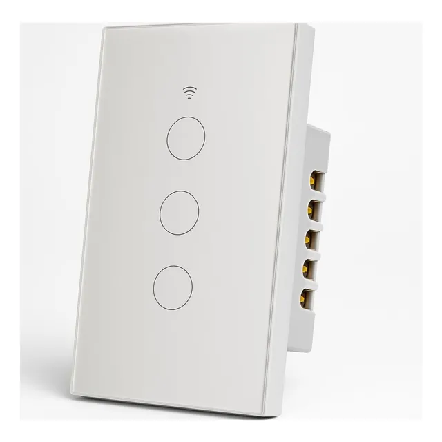 Interruptor Inteligente Wi-fi 3 Botões Alexa Google Bivolt