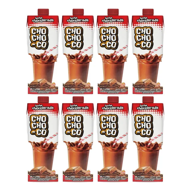 Leche Chocolatada Chochoco Sin Tacc De 1 Litro Pack X8