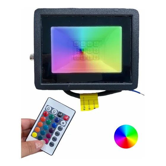 Reflector Rgb 10w Incluye Control 