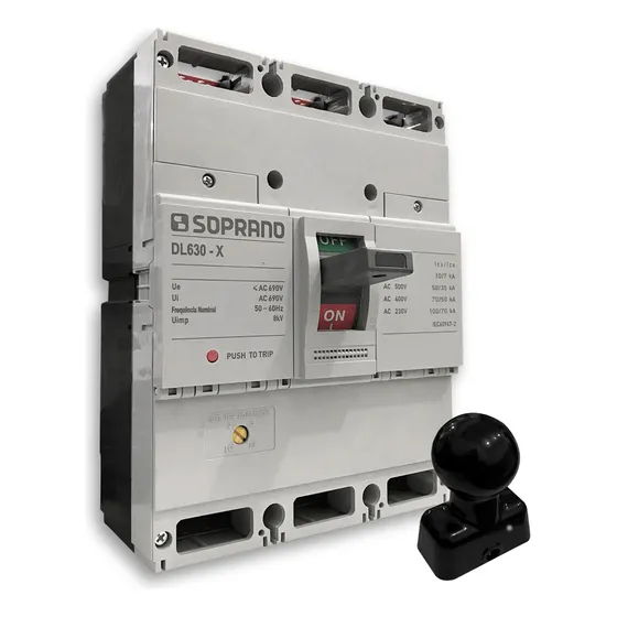 Disjuntor Caixa Moldada 3p Dl630 - X 600a Soprano