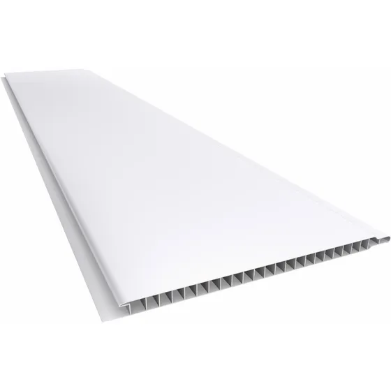Cielorraso Pvc Tabla 4m X 8mm Lambriz Blanco Liso Tabla