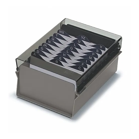 Fichário De Mesa 3x5 Fume Acrimet