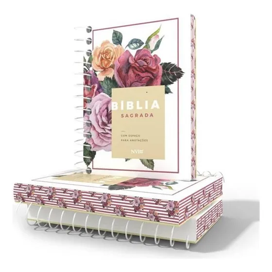 Bíblia Anote NVI - Floral, de Sbi. Editorial Geográfica Editora em português, 2020