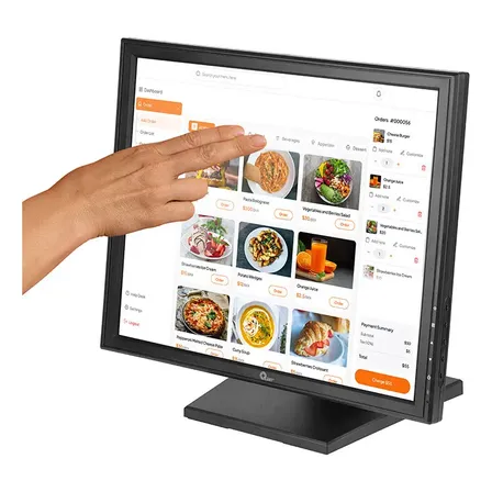 Monitor Qian Tiago Pos 17 Pulgadas Touch Multitáctil, 1280x1024 4:3, Sxga, Vga, Hdmi, Usb, 60 Hz, Vesa, Para Oficina, Punto De Venta, Restaurante, Bar, Gimnasio
