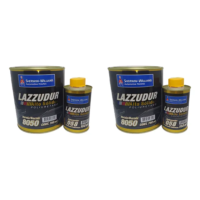 Verniz Automotivo Pu 8050 Alto Solidos Lazzuril 2 Kits