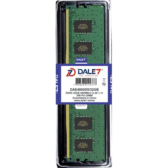  Memória Dale7 Ddr5 32gb 4800 Mhz Desktop Kit C/05 Unid 