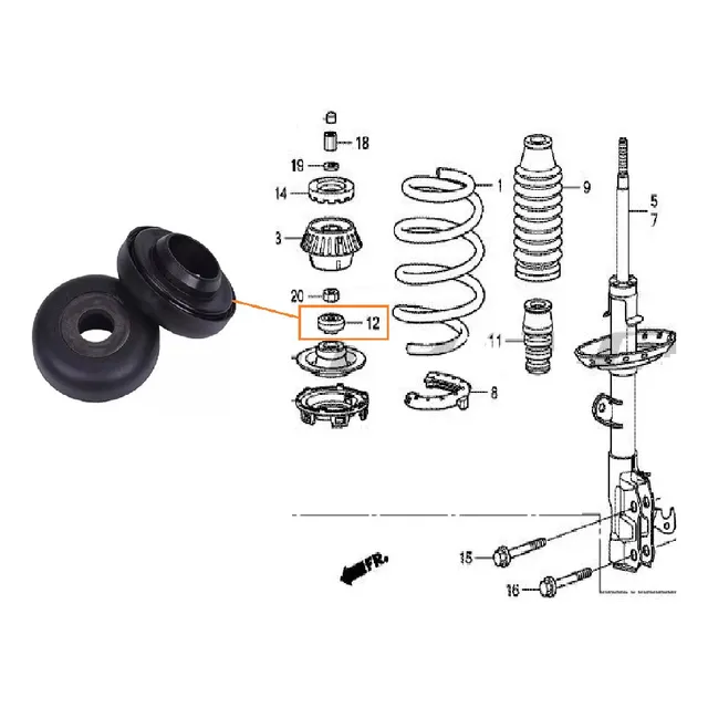 Rolinera Bases Amortig Delant Changan Cs15 1.5 2024