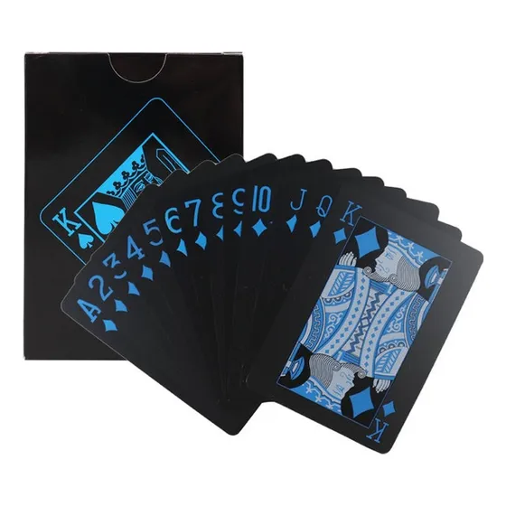 Juego De Cartas Barajas Negras Poker Original Naipes