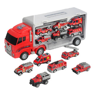 Juguete Camion Valija 6 Autitos Bombero Policia Babymovil Juguete Camion Valija 6 Autitos Bombero Policia Babymovil