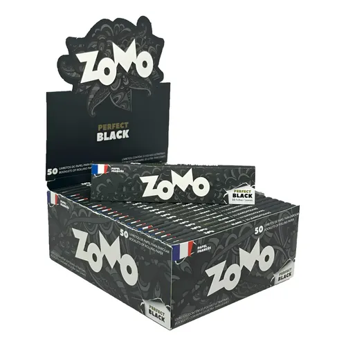 Caixa Seda Zomo Perfect Black Ks Display 50 Livretos Atacado