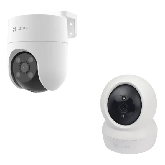 Kit 2 Cámaras De Seguridad Ezviz Wifi 2mp Interior + Exter