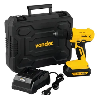 Parafusadeira Furadeira Com Bateria 18v E Com Carregador Ipfv 1852 Vonder Cor Amarelo Parafusadeira Furadeira Com Bateria 18v E Com Carregador Ipfv 1852 Vonder Cor Amarelo