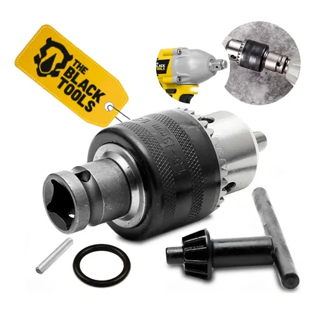 Kit Mandril Com Adaptador De Chave De Impacto 13mm