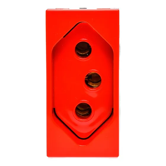 Módulo Tomada Vermelho 2p+t 1 Posto 10a 250v Arteor Pial