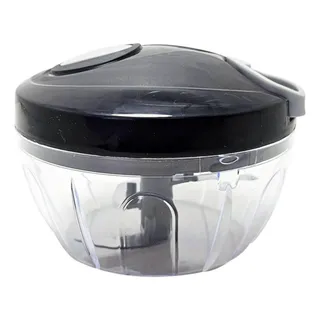 Mini Processador Alimentos 500ml 3 Lùminas Aço Inox Manual Mini Processador Alimentos 500ml 3 Lùminas Aço Inox Manual