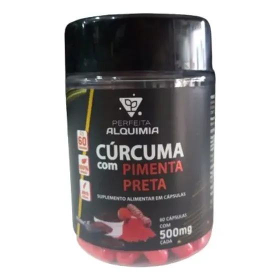 Suplemento De Curcuma Con Pimienta Negra 500mg X Capsula | Cuotas sin interés
