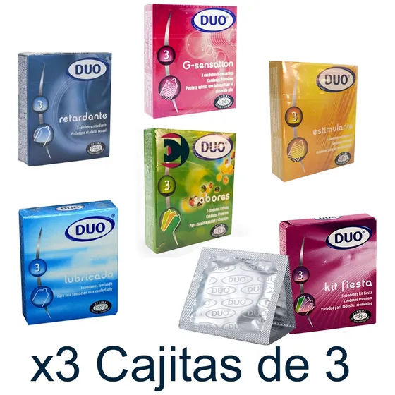 Preservativos O Condones Duo. Por Cajitas Y Cajas Completas
