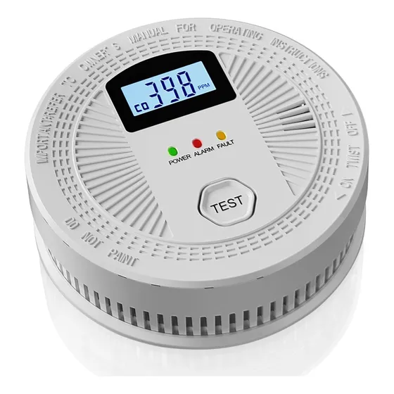 Detector De Monóxido De Carbono Con Pantalla Digital Incluid