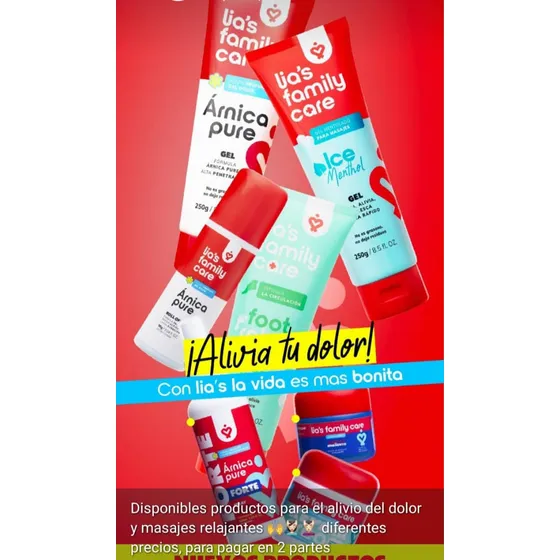 Gel Loción Y Spray De Árnica Y Cremas Mentoladas