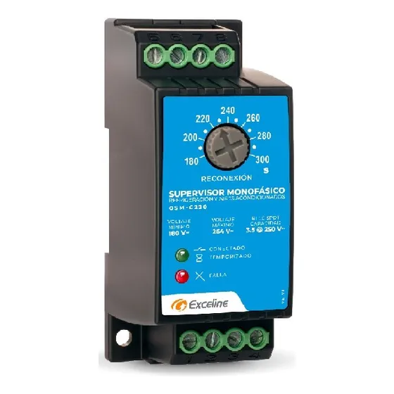 Protector Supervisor Monofasico Refrig A/acond 220v Exceline