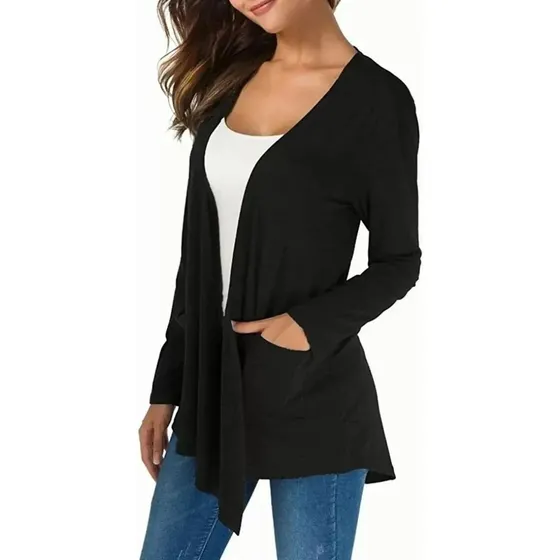 Cardigan Corto Casual Algodón Modal / 0012