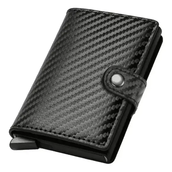 Billeteras Tarjeteros Antiescaneo Rfid Negro Rayas | Cuotas sin interés
