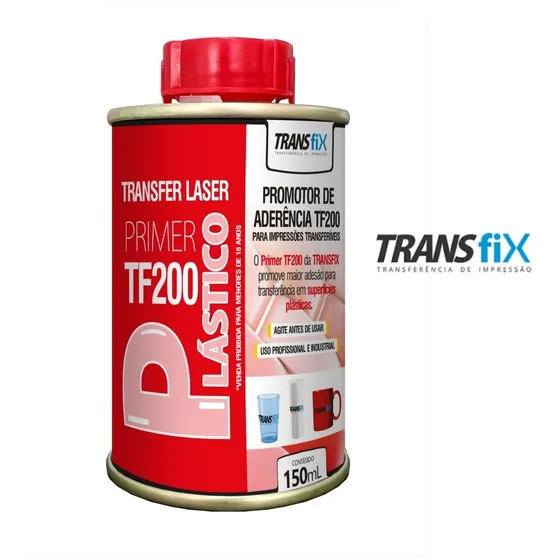 01 Transfer Laser Prime Tf200 Aderência Em Plásticos (150ml) Cor Incolor