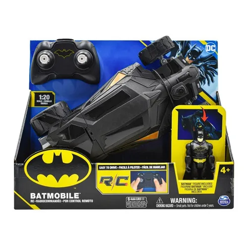 Batimovil Radio Control Escala 1:20 Figura 10cm Spin Master