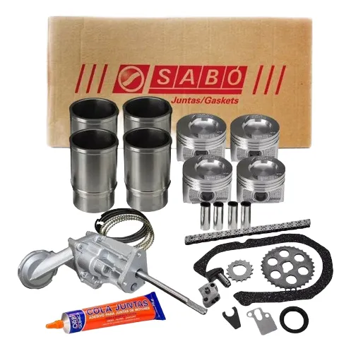 Kit Motor Cht 1.6 Gas Kit Corrente Junta Pistão Bomba Òleo