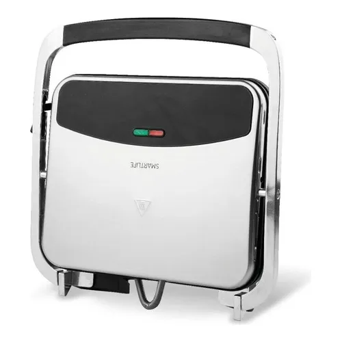 Sandwichera Grill Smartlife 1800 W Termostato 1700 Color Acero inoxidable