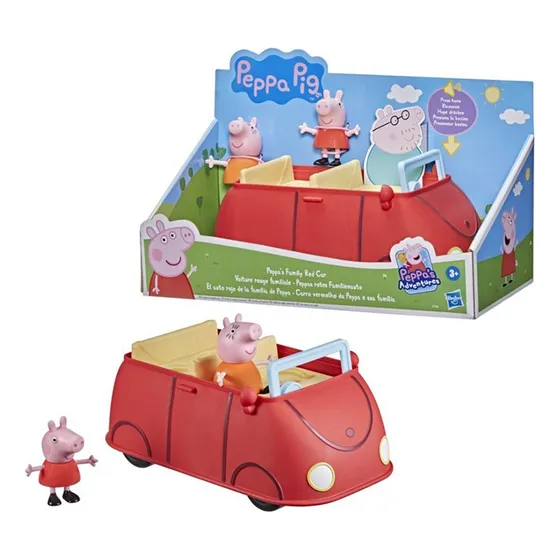 Vehiculo Peppa Pig El Auto Rojo De La Familia Peppa Hasbro